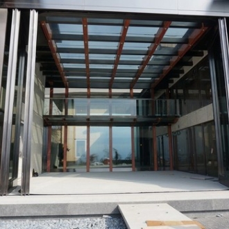 超大尺寸4扇連動自動大門