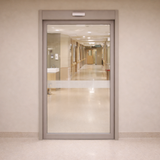 鋼製 防火全玻橫拉門