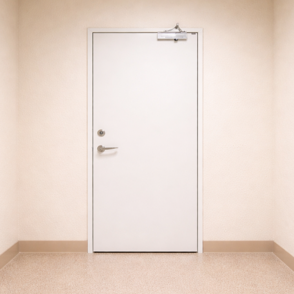 鋼框木製 防火推拉門 (1)