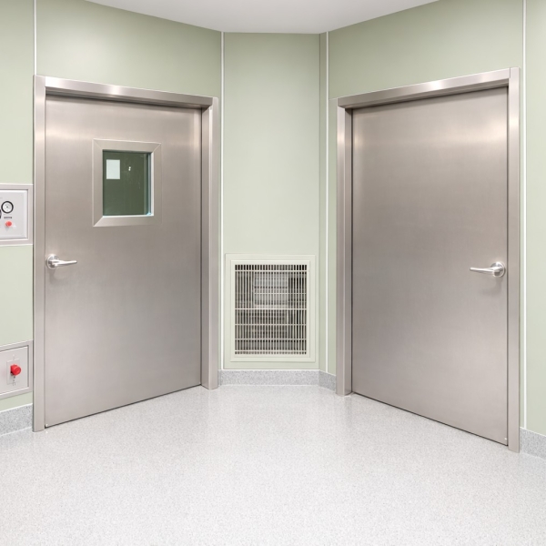 鋼製 防火防輻推拉門 (1)