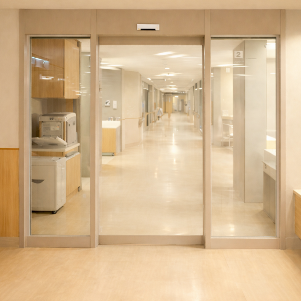 鋼製 防火全玻橫拉門 (7)